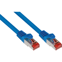 Good Connections Cat. 6 Ethernet LAN Patchkabel mit Rastnasenschutz RNS, S/FTP, PiMF, PVC, 250Mhz, Gigabit-fähig (10/100/1000-Base-T Ethernet Netzwerke), für Patchfelder, Patchpanels, Switch, Router, Modems, blau, 40m