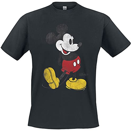 Mickey Mouse Vintage Micky Männer T-Shirt schwarz XXL