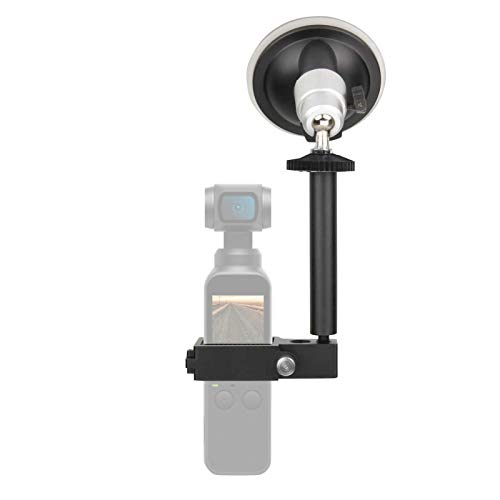 Kamera-Saugnapfhalterung, Autohalterung Saugnapf Fester Ständer Erweiterungssatz Zubehör für DJI OSMO Pocket 2 Kamera, mit 1/4" & 3/8" Schnittstelle