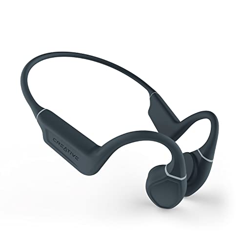 CREATIVE Outlier Free Kabellose Bone-Conduction-Kopfhörer mit Bluetooth 5.3, nach IPX5 schweißbeständig und spritzwassergeschützt, Multipoint-Konnektivität, bis zu 10 Stunden Akkulaufzeit, Mikrofon