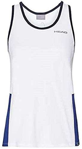 HEAD Damen CLUB Tank Top W T-shirts, White/Royal, XL