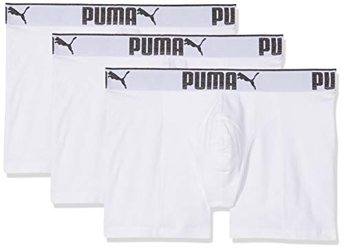 Puma Herren Boxershort Lifestyle Sueded Cotton 9 er Pack, Bekleidungsgröße:S, Farbe:300 - White
