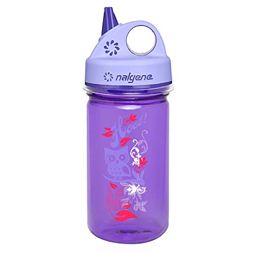 Nalgene Grip-n-Gulp Sustain Trinkflaschen Violett Eule 0,35 L