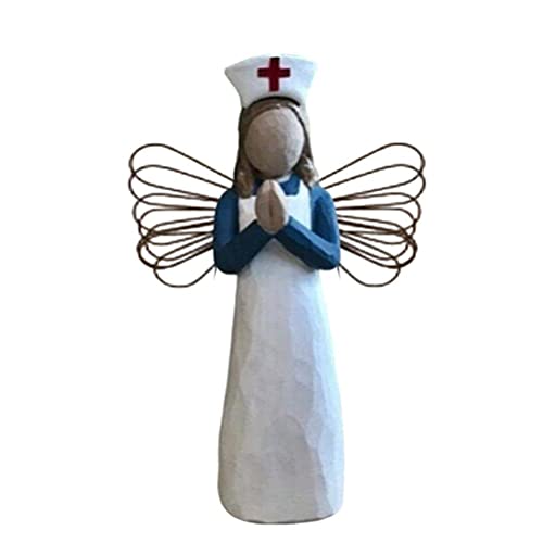 POXIAO Krankenschwester Figur Harz Krankenschwester Skulptur Krankenschwester Figur Statue Home Ornamente Dekoration