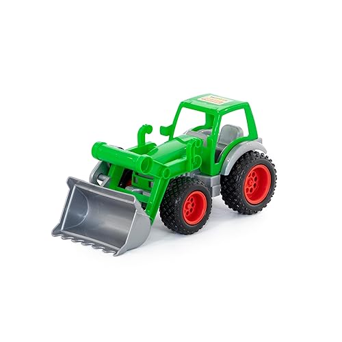 WADER QUALITY TOYS 37787 Farmer Technic Traktor mit Frontschaufel