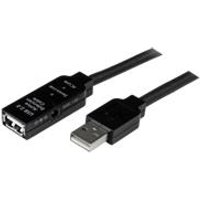 StarTech.com USB2.0 Active Extension Cable - M/F - USB-Verlängerungskabel - USB Typ A, 4-polig (M) - USB Typ A, 4-polig (W) - 5,0m (USB / USB2.0) - aktives Kabel (Signalregenerierung) - Schwarz (USB2AAEXT5M)