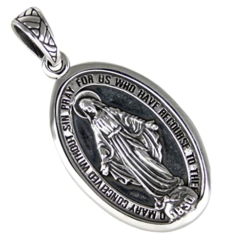 AFP Anhänger Madonna Heilige Maria 925 Sterling Silber AS-248