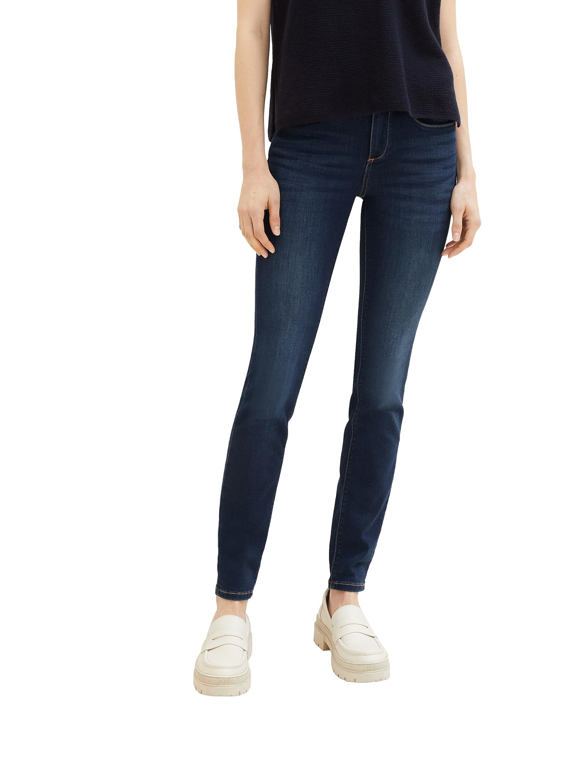 TOM TAILOR Damen 1008122 Alexa Skinny Jeans, 10282 - Dark Stone Wash Denim, 28W / 32L EU