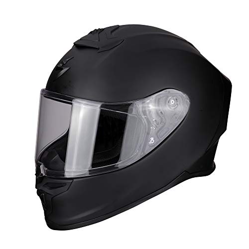 Scorpion 10-100-10-06 Motorrad Helm, Schwarz, XL