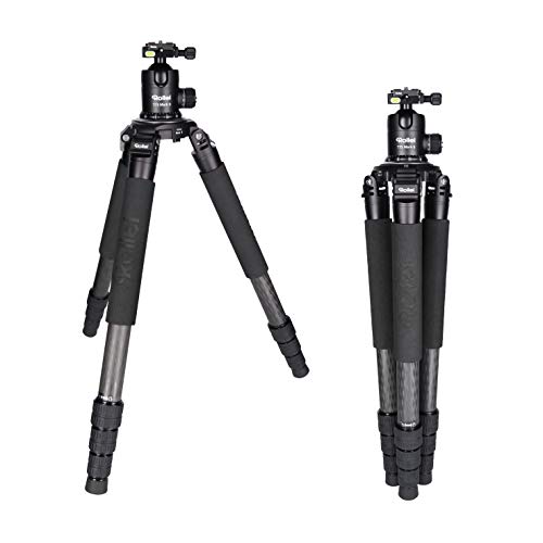 Rollei Rock Solid Alpha Mark II inkl Kugelkopf T7S Carbon Stativ - Kamera Stativ mit 30 KG Tragkraft, ideal für Reise und Naturfotografie - geeignet für Spiegelreflex-(DSLR) u. Systemkameras (DSLM)