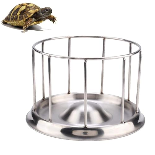 Mikrokos Tortoise Feeder - Langlebiger Reptile Rock Food und Water Dish Feeder Bow(S)