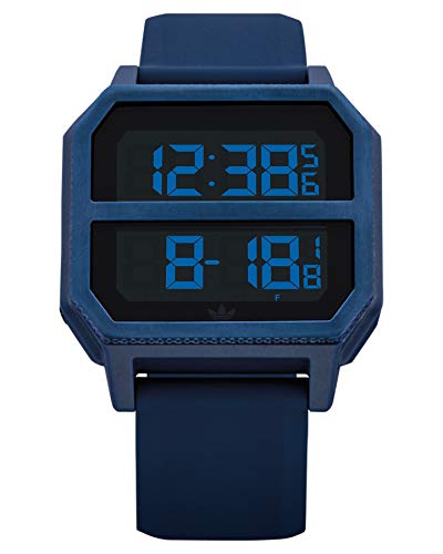 Adidas by Nixon Unisex - Erwachsene Digital Quarz Uhr mit Kunststoff Armband Z16-605-00