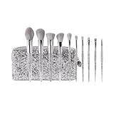 BH Kosmetik, Make-up-Pinsel-Set mit Tasche, Remix Dance Brush Beat, 10-teiliges Augen- und Gesichtspinsel-Set, 244 ml