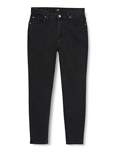 Lee Womens Scarlett HIGH Jeans, Washed Black, 31/31