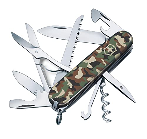 Victorinox, Taschenmesser, Huntsman, 91 mm, Camouflage (15 Funktionen, Klinge, Korkenzieher, Dosenöffner, Klinge)