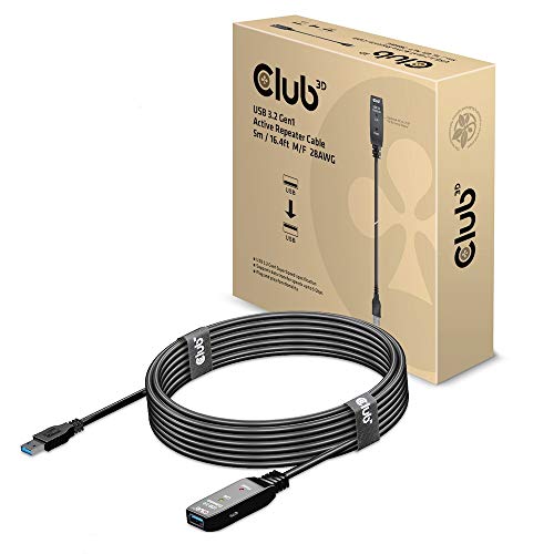 Club 3D USB 3.2 Gen1 aktives Verlängerungskabel 5 Meter St./B. 28AWG