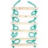 Slackers USA Strickleiter, zusätzliches Tool für die Slackers Ninja Line, Schaukel, Klettergerüst, Baumklettern, über 2,5 Meter lang, 6 hochwertige Holzsprossen 38 cm breit, 980021