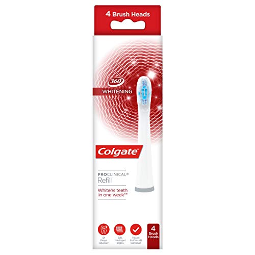 Colgate Proclinical Max White One Ersatz-Aufsteckbürsten für elektrische Zahnbürste, 4er-Pack