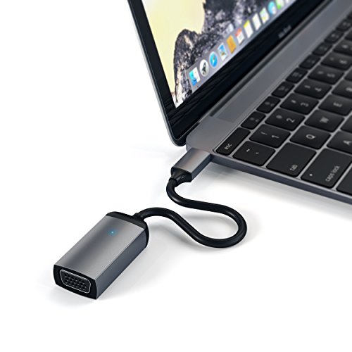 Satechi Typ-C zu VGA 1080p/60Hz USB-C Kabel Adapter für MacBook, Google ChromeBook, Pixel und viele mehr (Space Grau)