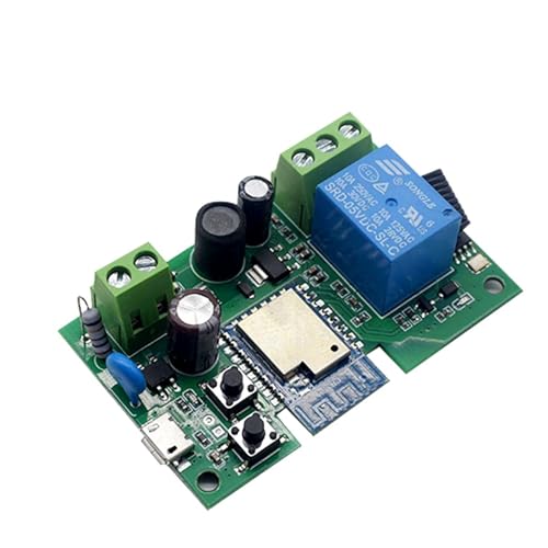 UGCMAFWLU Intelligentes Schaltermodul, 1 Eingang, 5 V, 12 V, 24 V, 220 V, Heimautomatisierungsrelais, WiFi-Modul, funktioniert mit und Home (Color : AC 85-250 V)