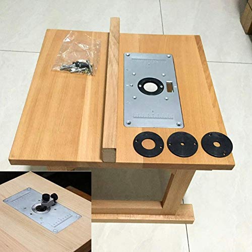 Lecxin Router Table Insert Plate Einfache Installation Trimmmaschine Flip Board Praktische Elektrowerkzeugteile Elektrowerkzeugzubehör für Tischler Holzarbeiter