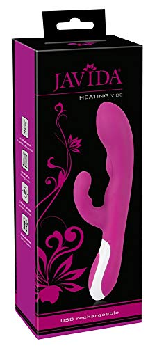 Javida Heating Vibe - softer G-Punkt- und Klitorisstimulator mit Wärmefunktion, wiederaufladbarer Vibrator für Frauen, lila