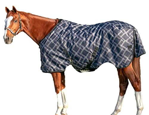 Kensington Signature Pony Turnout – stabile Decke Tageskleidung, wasserdicht und reißfest, 180 g (Größe 66, Deluxe Black)