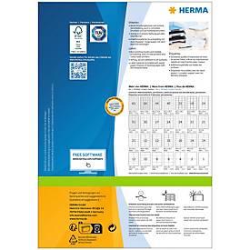 Herma Premium-Adressetiketten Nr. 4475, 105 x 41 mm, selbstklebend, permanenthaftend, bedruckbar, Papier, weiß, 1400 Stück auf 100 Blatt