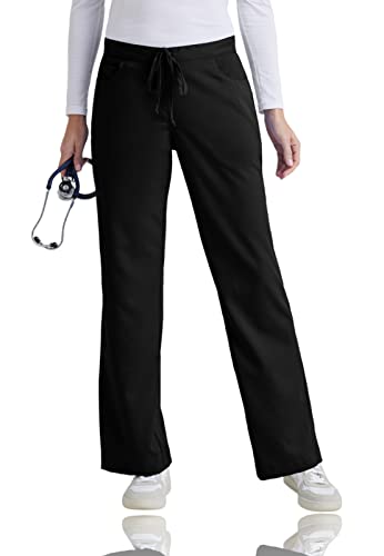Grey's Anatomy 4232 Damen-Peelinghose mit Kordelzug, schwarz, X-Small Hoch
