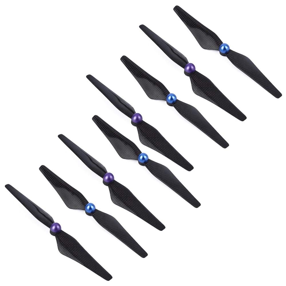 Zubehör für Drohnen 8pcs Kohlefaserpropeller for DJI Phantom 3 Phantom 2 Drohne 9450 Klinge Langlebige Requisiten Ersatz -Zubehör Ersatzteile (Color : 9450 purple)