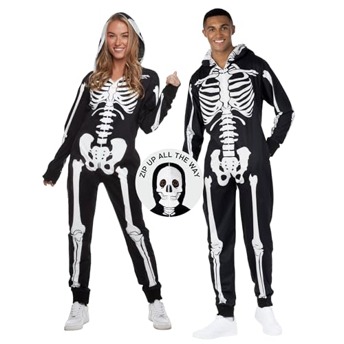 Morph Skelett Halloween Kostüm Damen, Skelett Jumpsuit Damen, Body Skelett Damen, Halloween Kostüm Skelett Damen, Halloween Skelett Kostüm Damen, Skelett Anzug Damen XXL