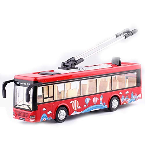 PEKKA Kinder Spielzeug Alloy Besichtigung Bus Modell 1/32 Trolleybus Tram Bus Fahrzeuge Auto Spielzeug mit Licht & Sound Sammlungen
