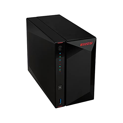 Asustor AS5202T 2GB NAS 44TB (2X 22TB) WD Red Pro, montiert und getestet mit SE ADM installiert