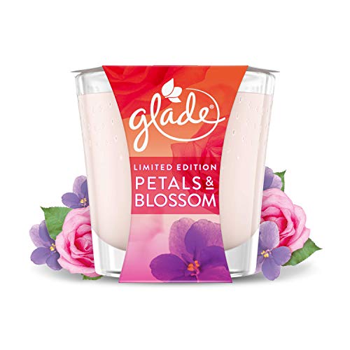 Glade Duftkerze im Glas, klein, Duftkerzen, Blütenblätter & Blüte, 129 g, 6 Stück