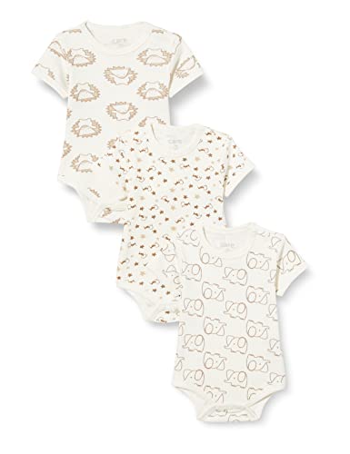Care Baby Body Kurzarm, 3er Pack Offwhite (200), 80