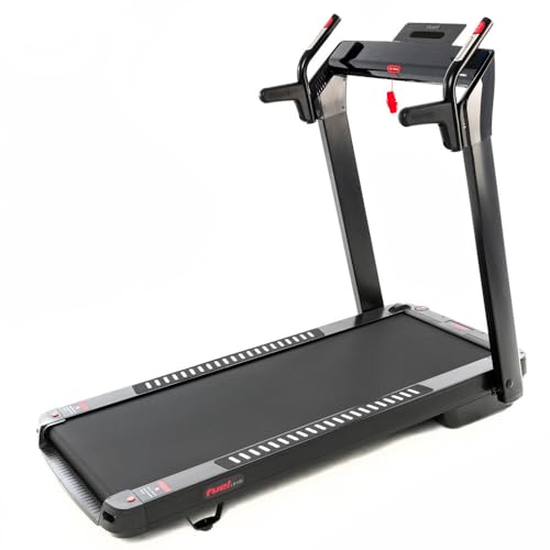 Fuel Fitness LB100 Laufband für zuhause, Ultra-Slim Laufband elektrisch, klappbar mit Steigung, 14 km/h, KEIN Aufbau, 130x48cm Lauffläche, APP-kompatibel, Pulsgurt inkl.