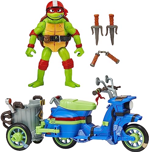 Teenage Mutant Ninja Turtles: Mutant Mayhem Battle Cycle mit exklusiver Raphael-Figur von Playmates Toys