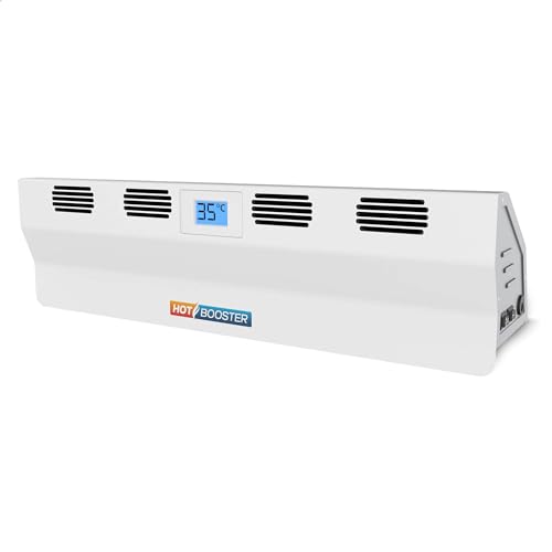 LTC - HOT-BOOSTER - Batteriebetriebener Wärmediffusor für Heizkörper - Effizient und sparsam - Die Lösung, die die warme Luft von Heizkörpern horizontal umleitet - Weiß