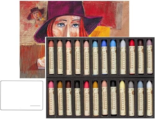 Sennelier Pastels Oil 24 Colors Portrait - Made in France