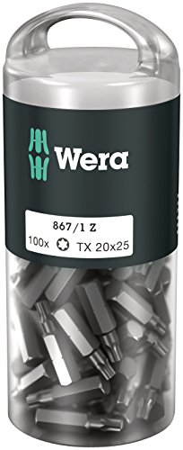 Wera 867/1 Z TORX® DIY 100 SiS Torx-Bit T 30 Werkzeugstahl legiert, zähhart D 6.3 100 St.