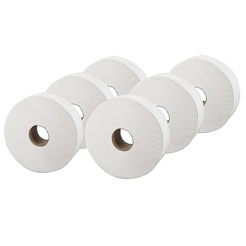 Q Connect KF03810 Jumbo-Toilettenpapier, 2-lagig, 400 m, 6 Rollen