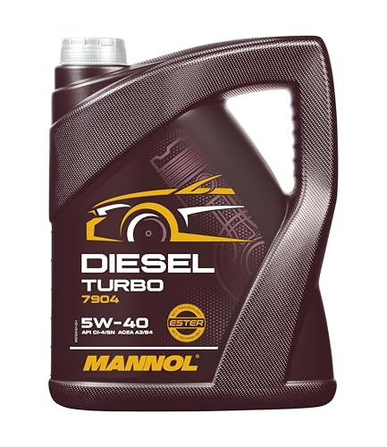 MANNOL Diesel Turbo 5W-40 API CI-4/SL Motorenöl, 5 Liter