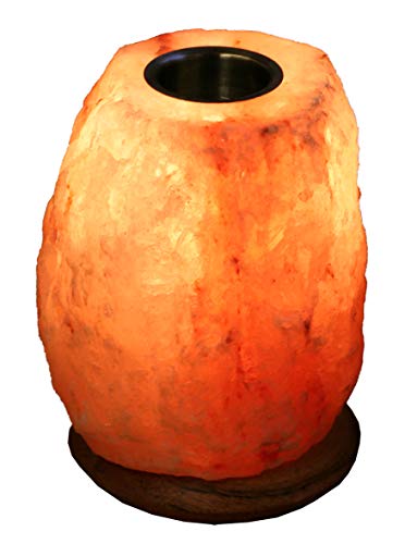 NaturGut Aroma-Salzlampe Duftlampe für ätherische Öle aus Kristallsalz/Punjab-Pakistan inkl. Elektrik und Duftbehälter