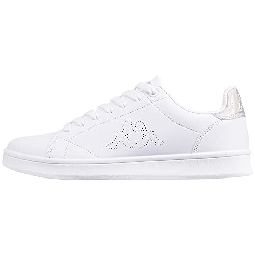 Kappa Unisex Limit Sneaker, White/Multi, 39 EU