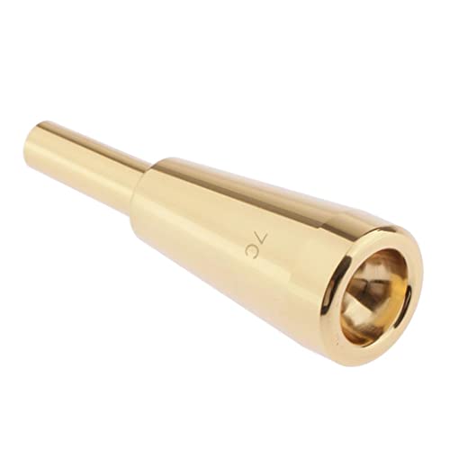 SDENSHI Kupfer Schweres Trompete 7C Mundstück Trompetenmundstück (Golden/Silber) Trumpet Mouthpiece - Golden