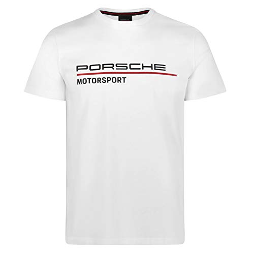Porsche Motorsport Herren T-Shirt Weiß, Herren, Weiß, X-Large