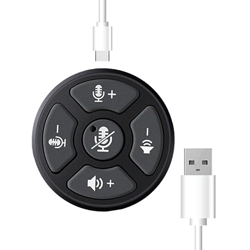 liovitor 1 Stück 360° Voice Pickup USB Typ C-A Mikrofon Smart Voice Enhancement für Home Office, Smart Voice Enhancement