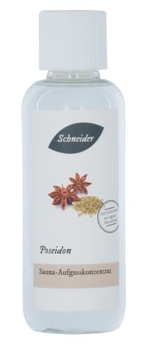 Saunabedarf Schneider - Aufgusskonzentrat Poseidon - aromatisch-würziger Saunaaufguss - 250ml Inhalt