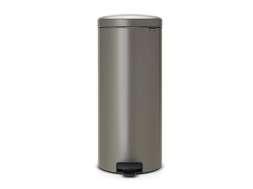 Brabantia 114441 Treteimer mit Inneneimer aus Kunststoff, stahl, platinum, 30 Liter