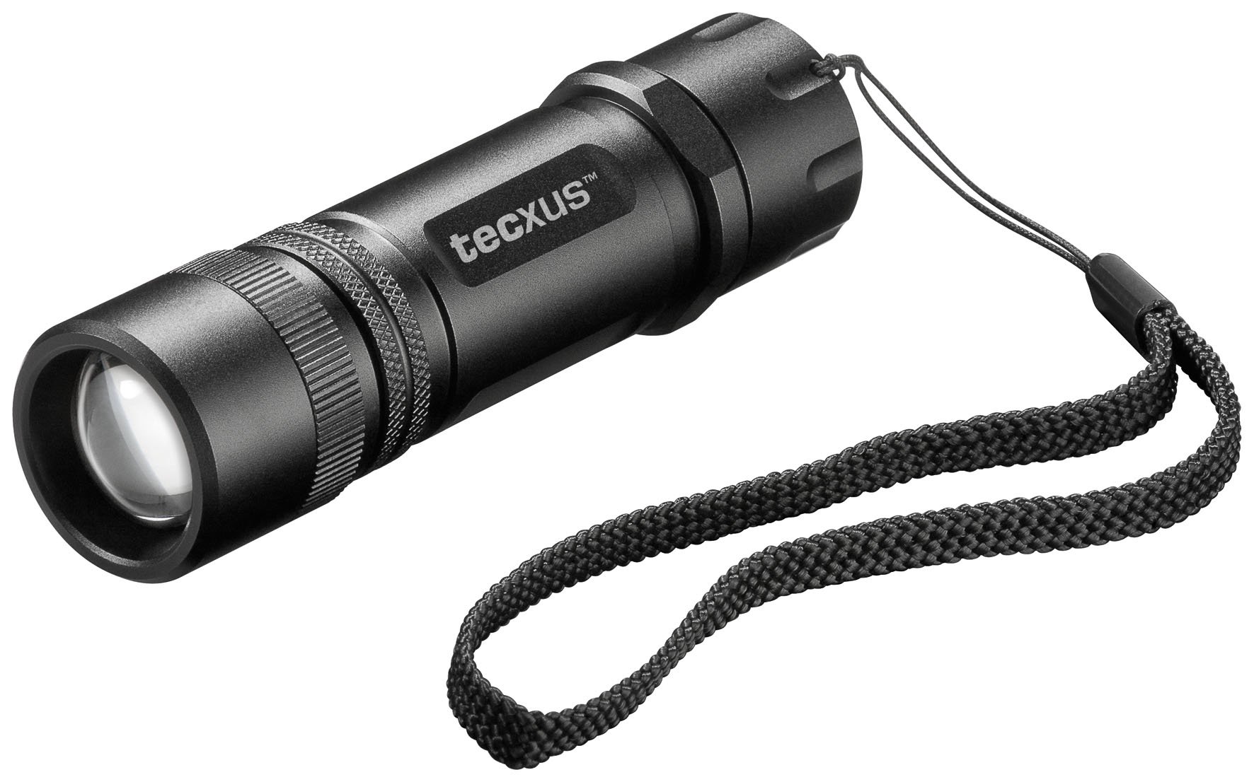 Tecxus rebellight X130 kompakte und fokussierbare LED Taschenlampe mit Dimmfunktion